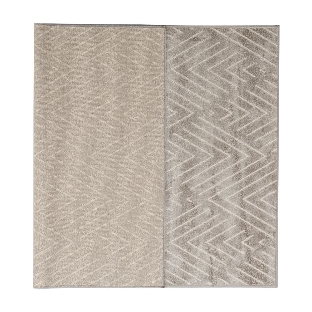 Tapete Para Quarto Ou Sala 1,00X1,40 M Faro Havan Casa - Escamas Cinza E Bege