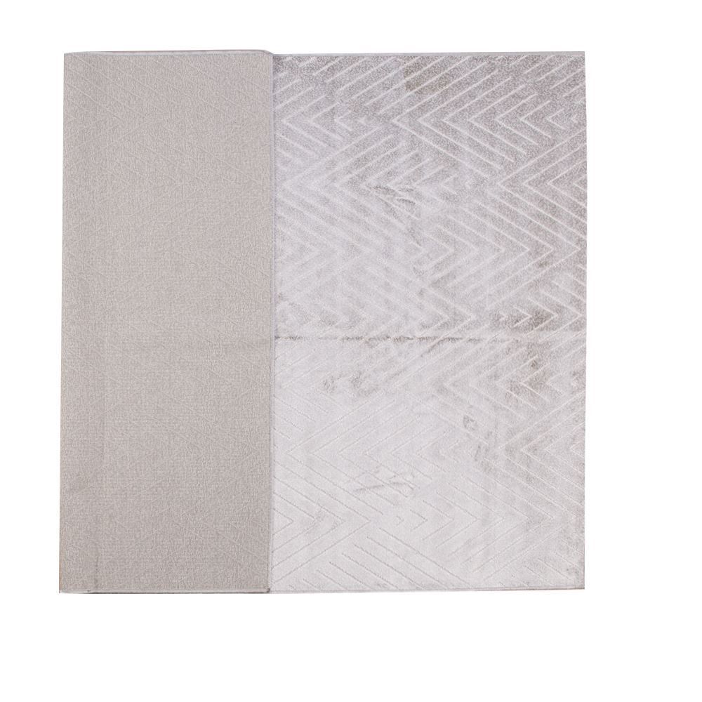 Tapete Para Quarto Ou Sala 1,40X2,00 M Faro Havan Casa - Escamas Cinza E Bege