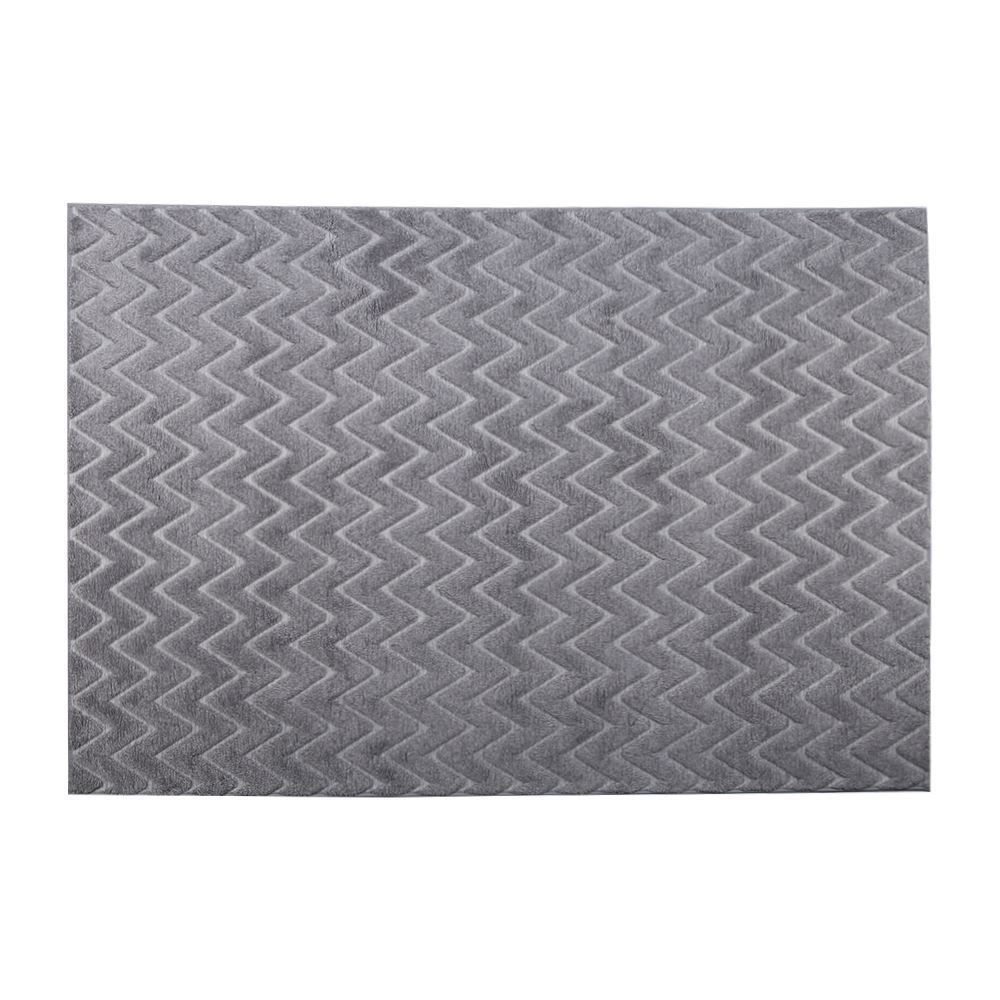 Tapete Para Quarto Ou Sala 1,40X2,00M Milano Havan Casa - Cinza Chevron