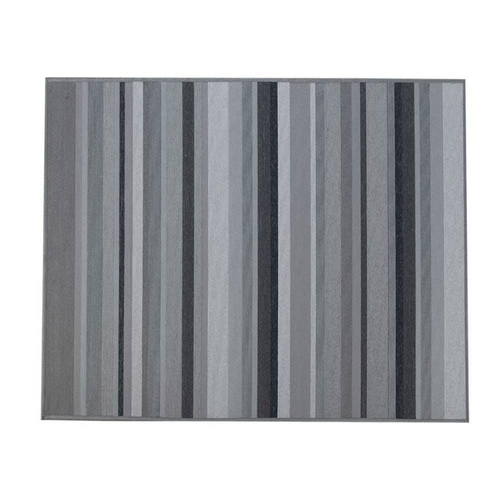 Tapete para Quarto Ou Sala 2,00X2,50 m Siena Havan Casa - Grafite 52 Faixas