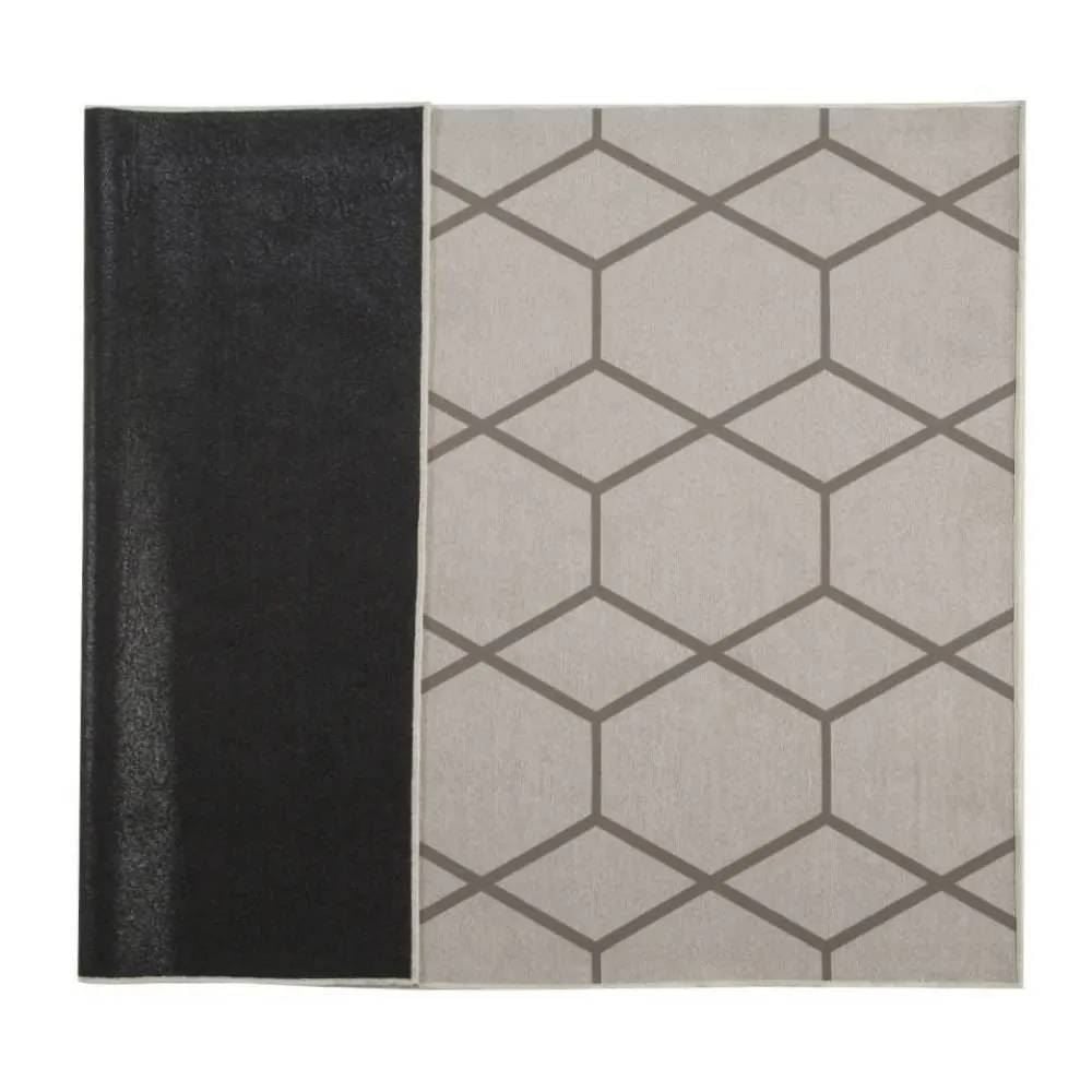 Tapete para Quarto Ou Sala 2,00X2,50 m Siena Havan Casa - Areia Hexagonal