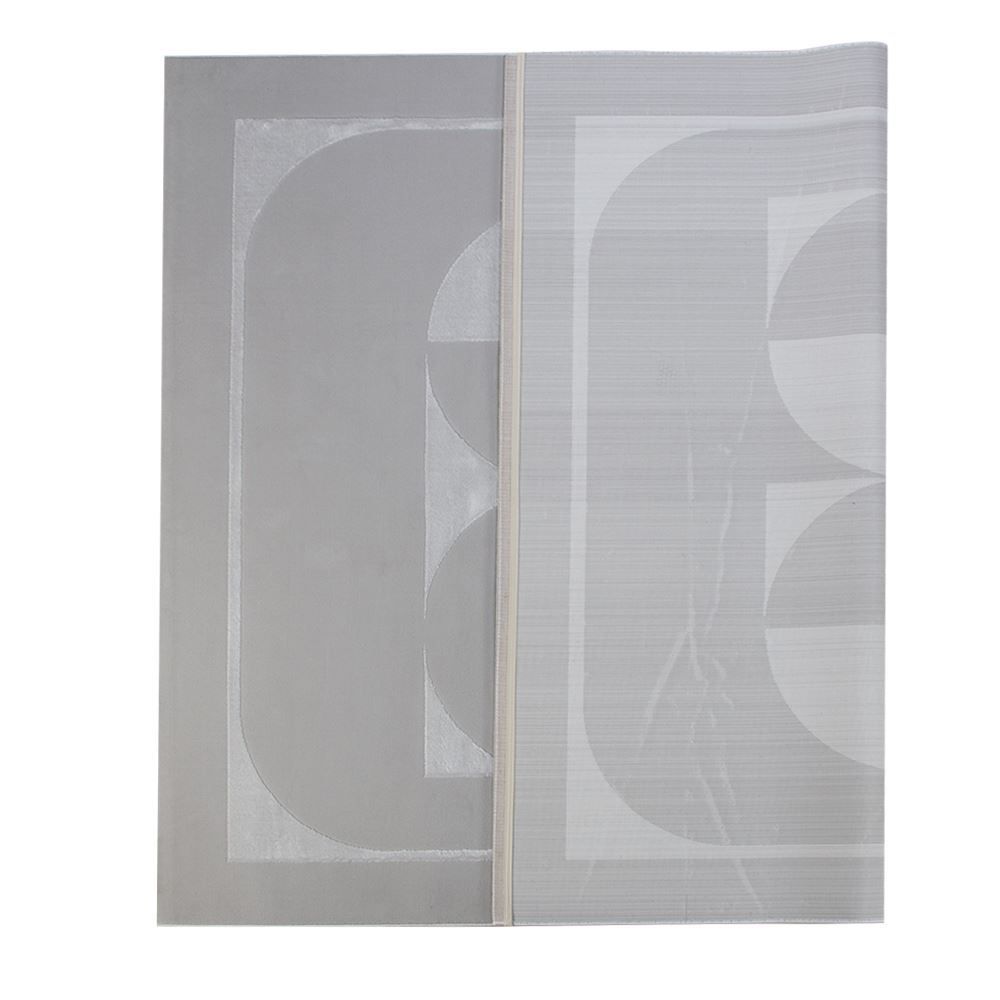 Tapete Para Quarto E Sala 2,00X2,50 M Provence Havan Casa - Círculos Cinza