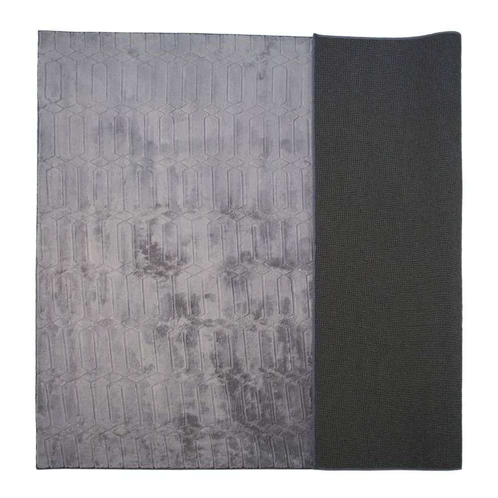 Tapete para Quarto Ou Sala 2,00X3,00 m Bellagio Havan Casa - Hexágono Chumbo