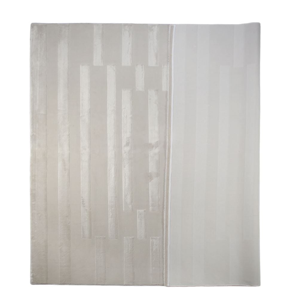 Tapete para Quarto Ou Sala 2,50X3,00 m Provence Havan Casa - Faixas Bege