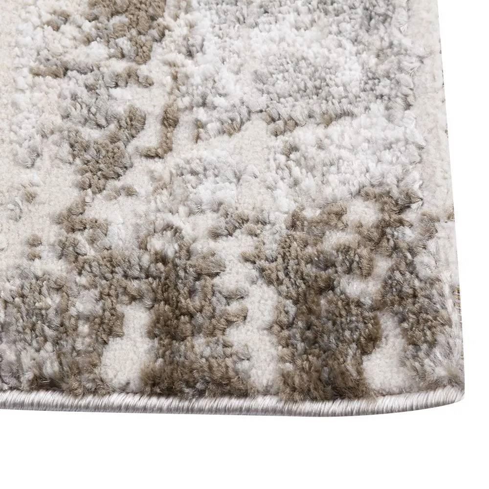 Tapete Passadeira 60X180 Cm Ibiza Havan Casa - Creme Marrom