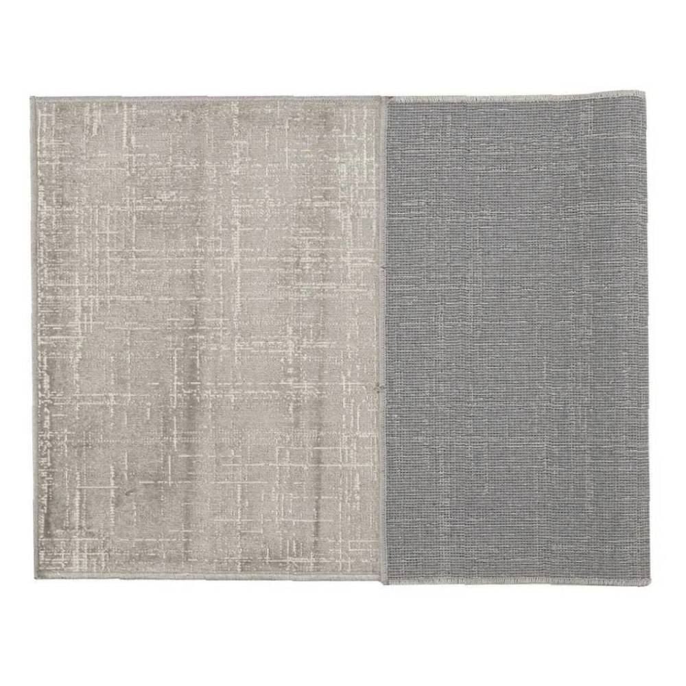 Tapete Para Quarto E Sala 2,00X2,40 M Belga Havan Casa - Linho Cinza E Bege
