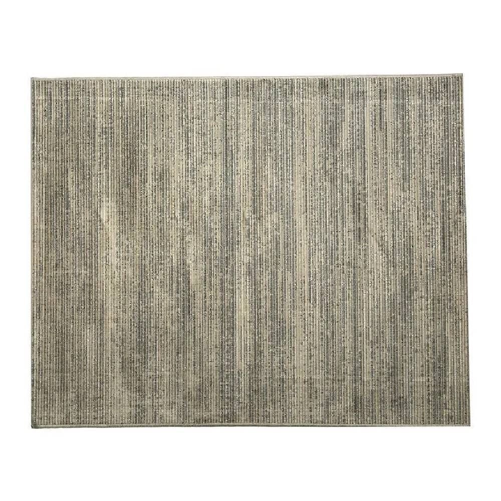 Tapete para Quarto e Sala 2,00X2,40 m Belga Havan Casa - Listras Cinza E Bege