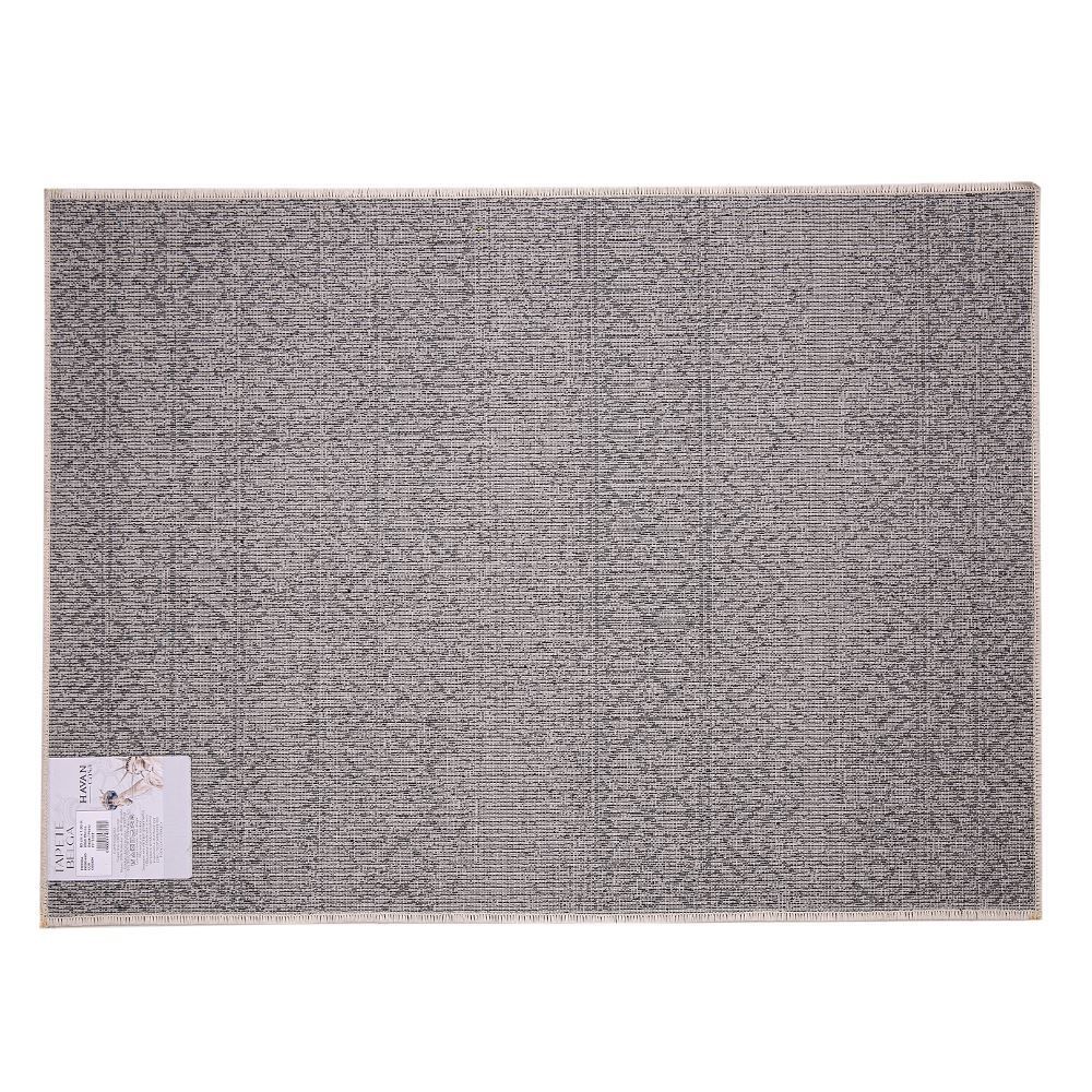 Tapete Belga 2,00X2,40M Quarto E Sala Havan Casa - Etnico Bege/Preto