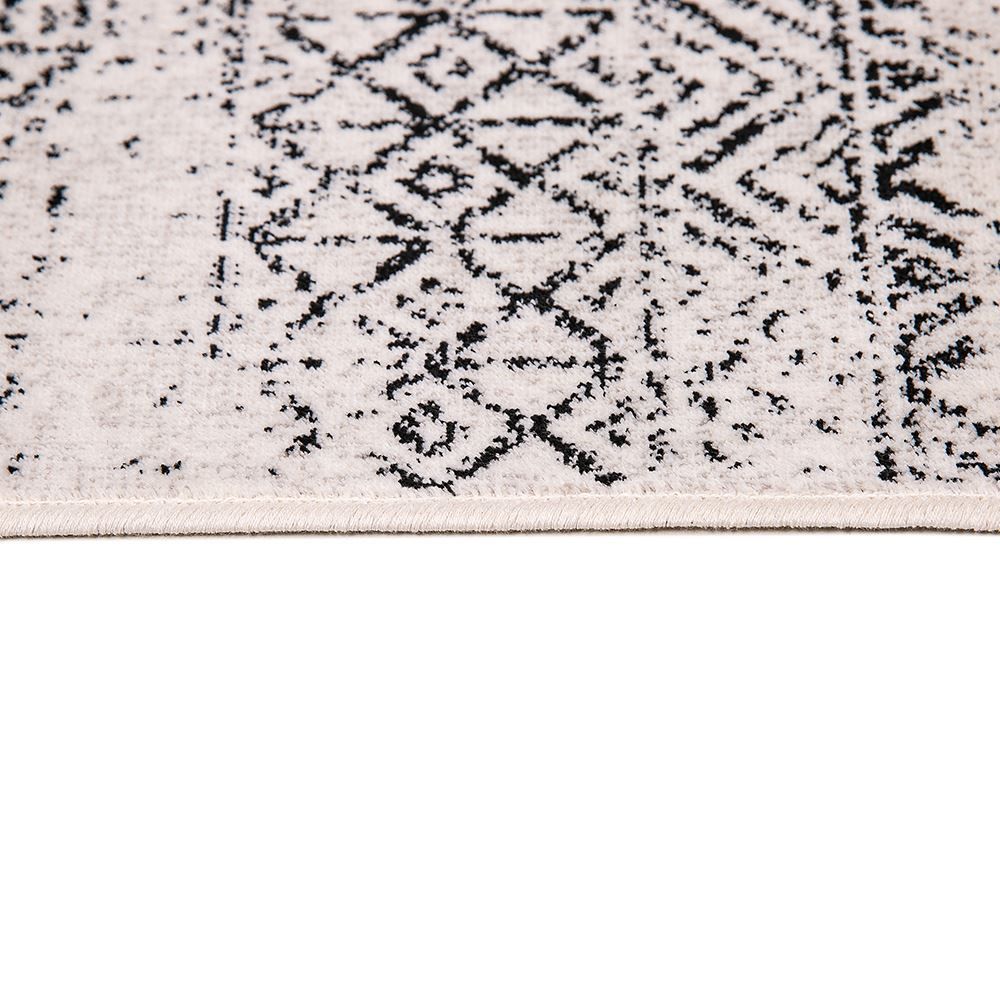 Tapete Belga 2,00X2,40M Quarto E Sala Havan Casa - Etnico Bege/Preto