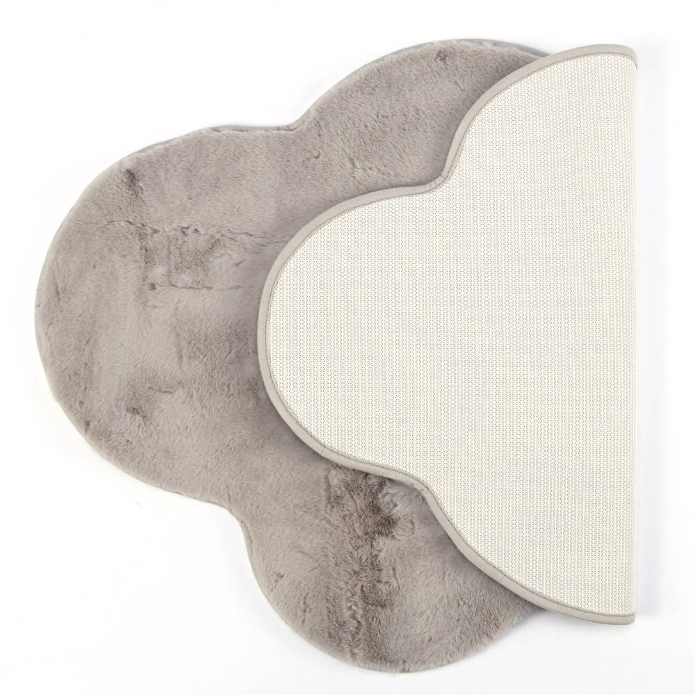 Tapete Para Sala Ou Quarto Teddy 70X110 Cm Havan Casa - Nuvem Cinza Ice