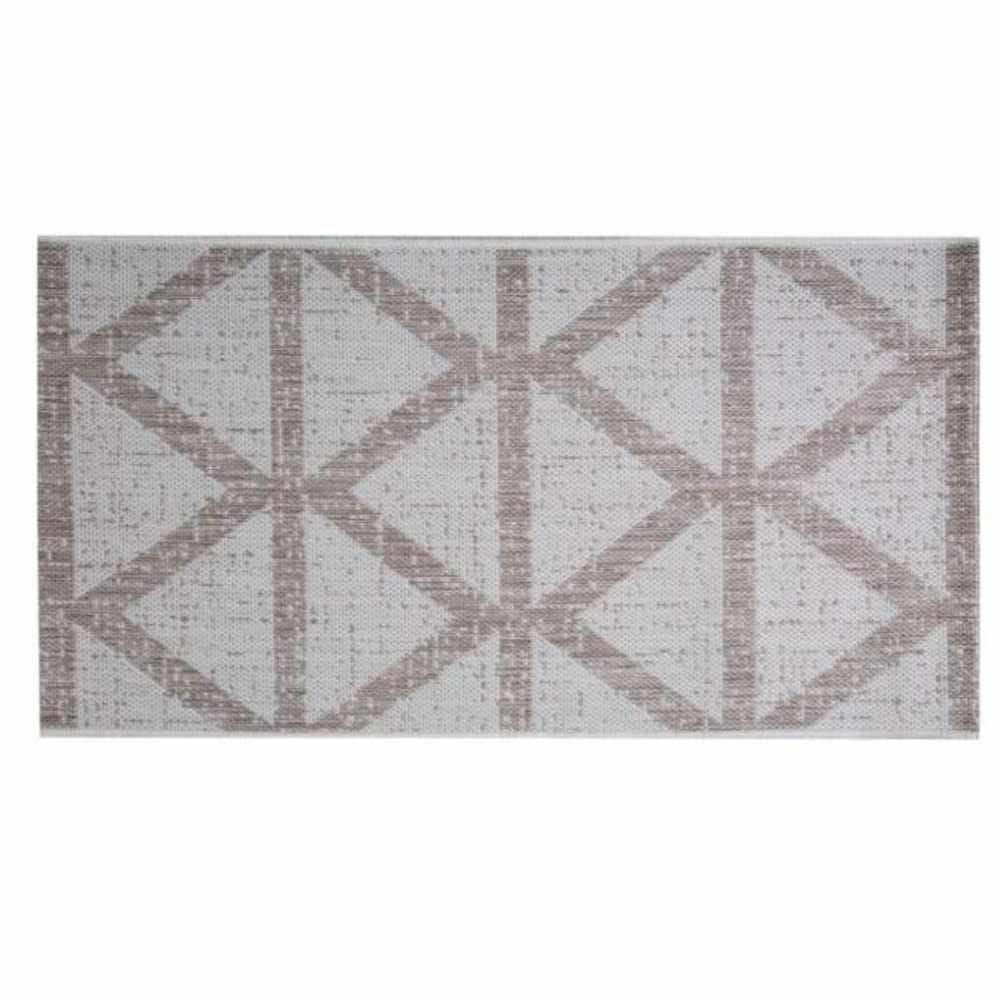 Tapete Passadeira Amazonas 0,80X1,50 M Havan Casa - Triângulo Bege