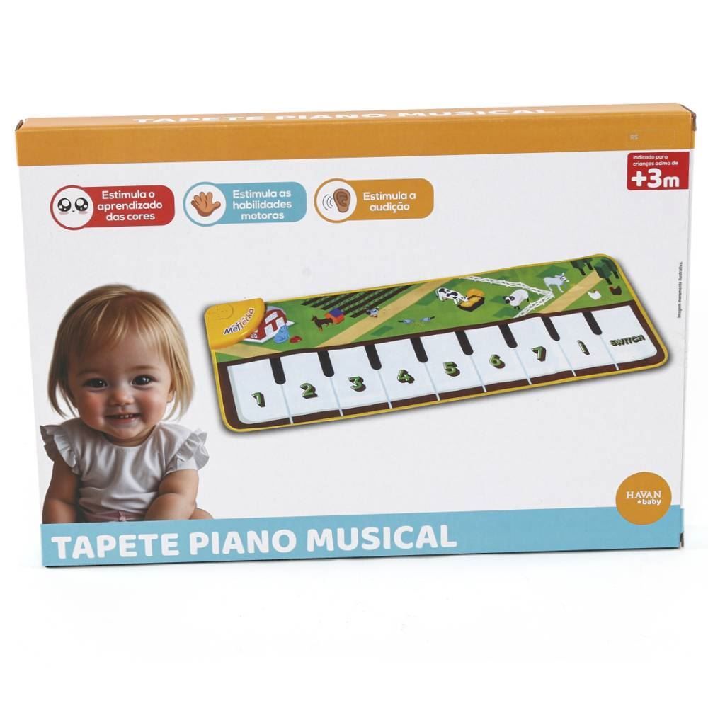 Tapete Piano Musical 1,00 X 0,40 M Havan Toys - HBR0727