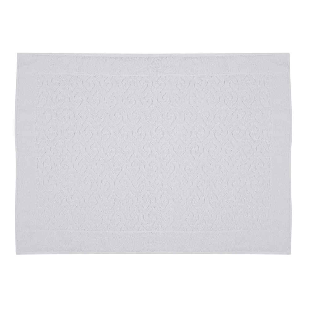 Tapete Piso Atoalhado para Banheiro 45X68 cm Spazio Havan - Branco Chronos
