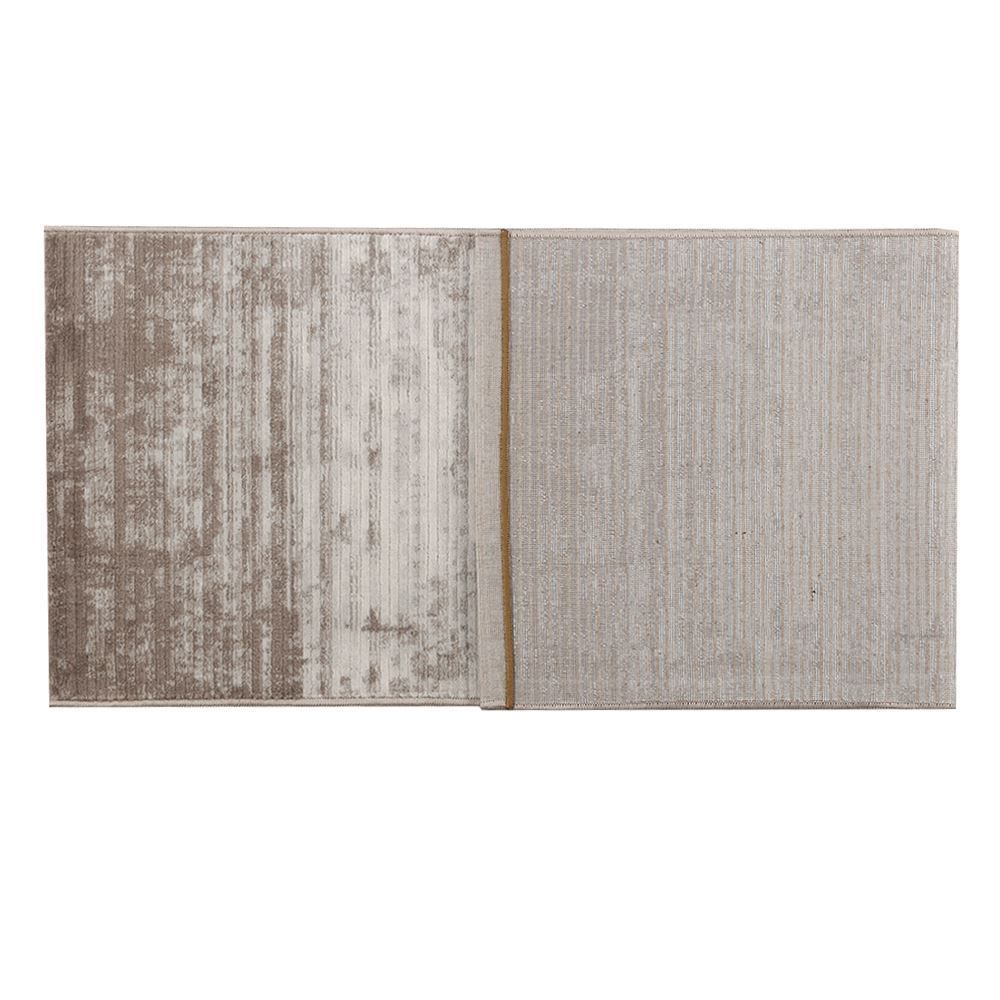 Tapete Para Quarto Ou Sala 60X180 Cm Platinium Havan Casa - Cinza E Bege