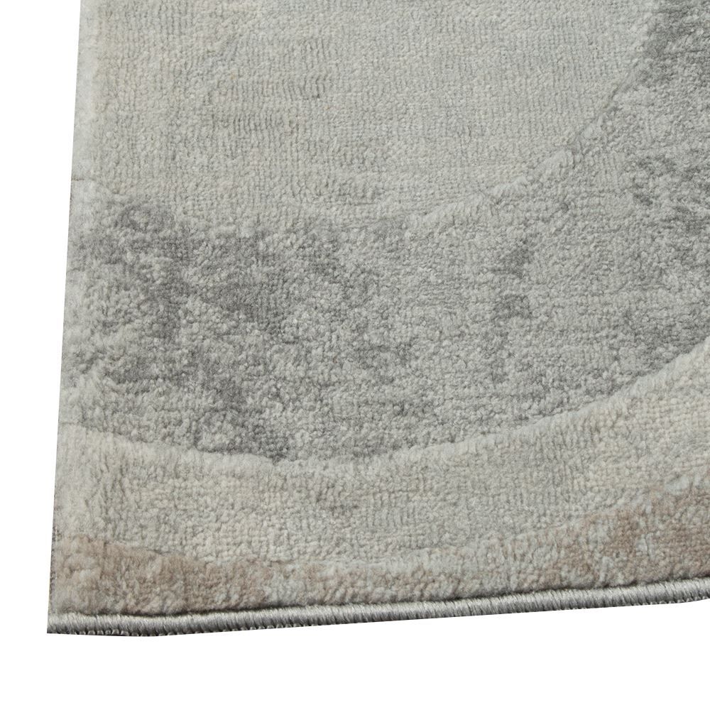 Tapete para Quarto e Sala 60Cmx1,80 m Platinium Havan Casa - Círculos Cinza E Bege