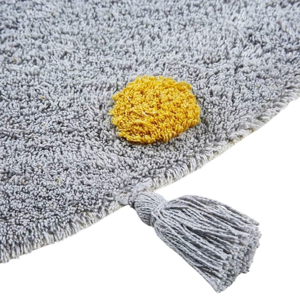 Tapete Redondo Infantil 1,10 M Poá Colorido Havan Casa - Cinza Colors