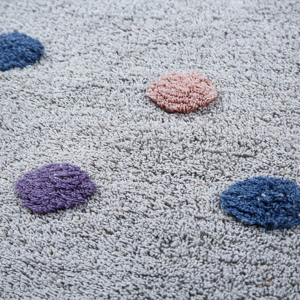 Tapete Redondo Infantil 1,10 M Poá Colorido Havan Casa - Cinza Colors