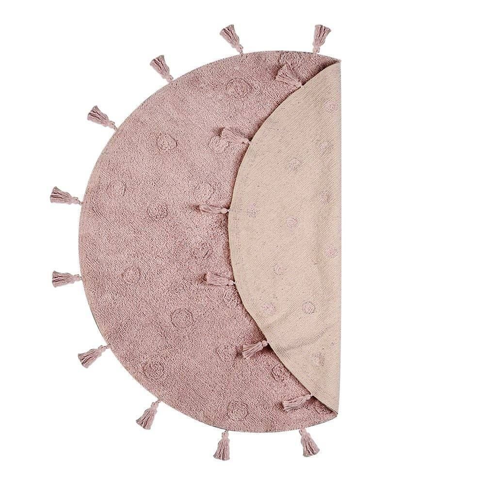 Tapete Redondo Infantil 150 Cm Poa Havan Casa - Rosa