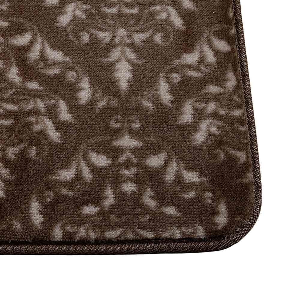 Tapete Sevilha Antiderrapante 60X90cm Solecasa - Arabesco Marrom