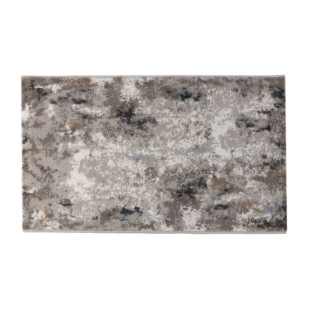 Tapete para Quarto e Sala 57Cmx1,00 m Shiraz Havan Casa - Bege E Cinza