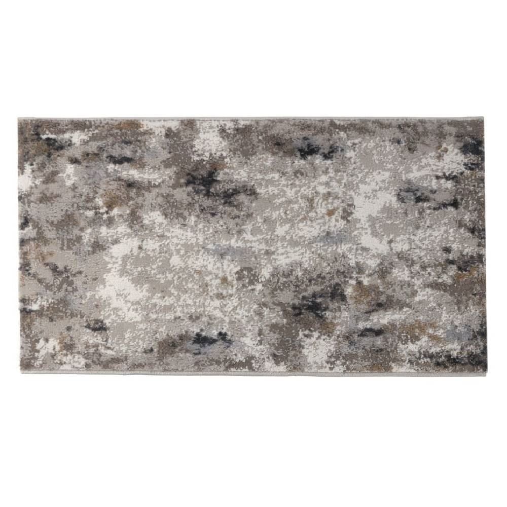 Tapete para Quarto e Sala 80Cmx1,50 m Shiraz Havan Casa - Bege E Cinza