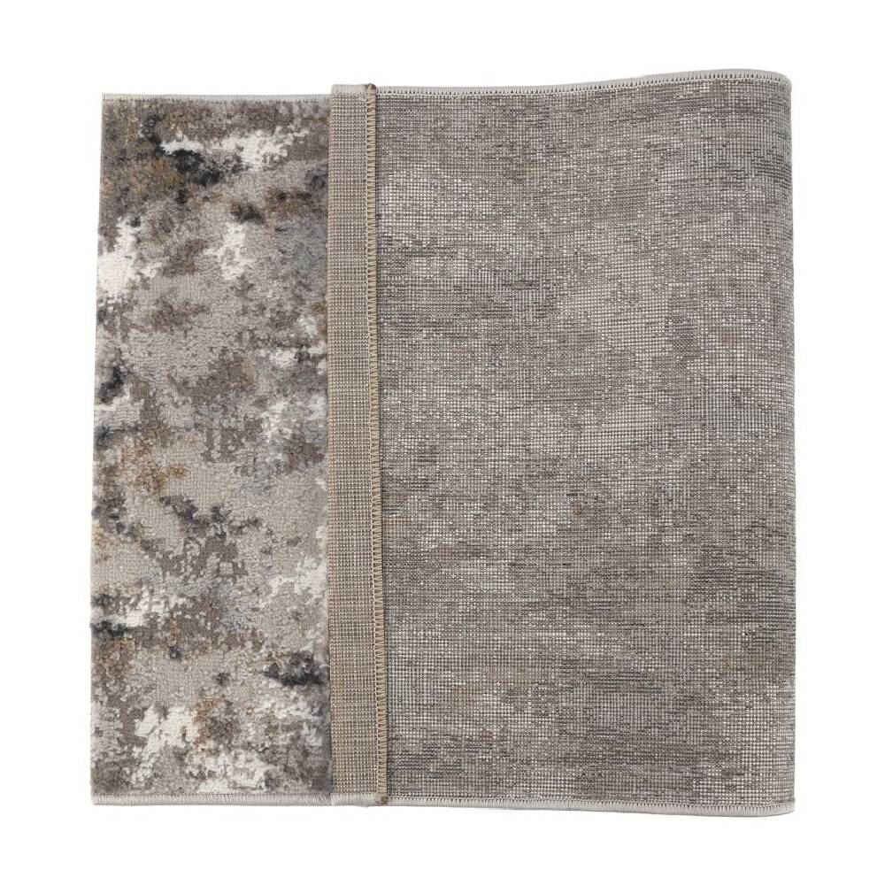 Tapete para Quarto e Sala 80Cmx1,50 m Shiraz Havan Casa - Bege E Cinza