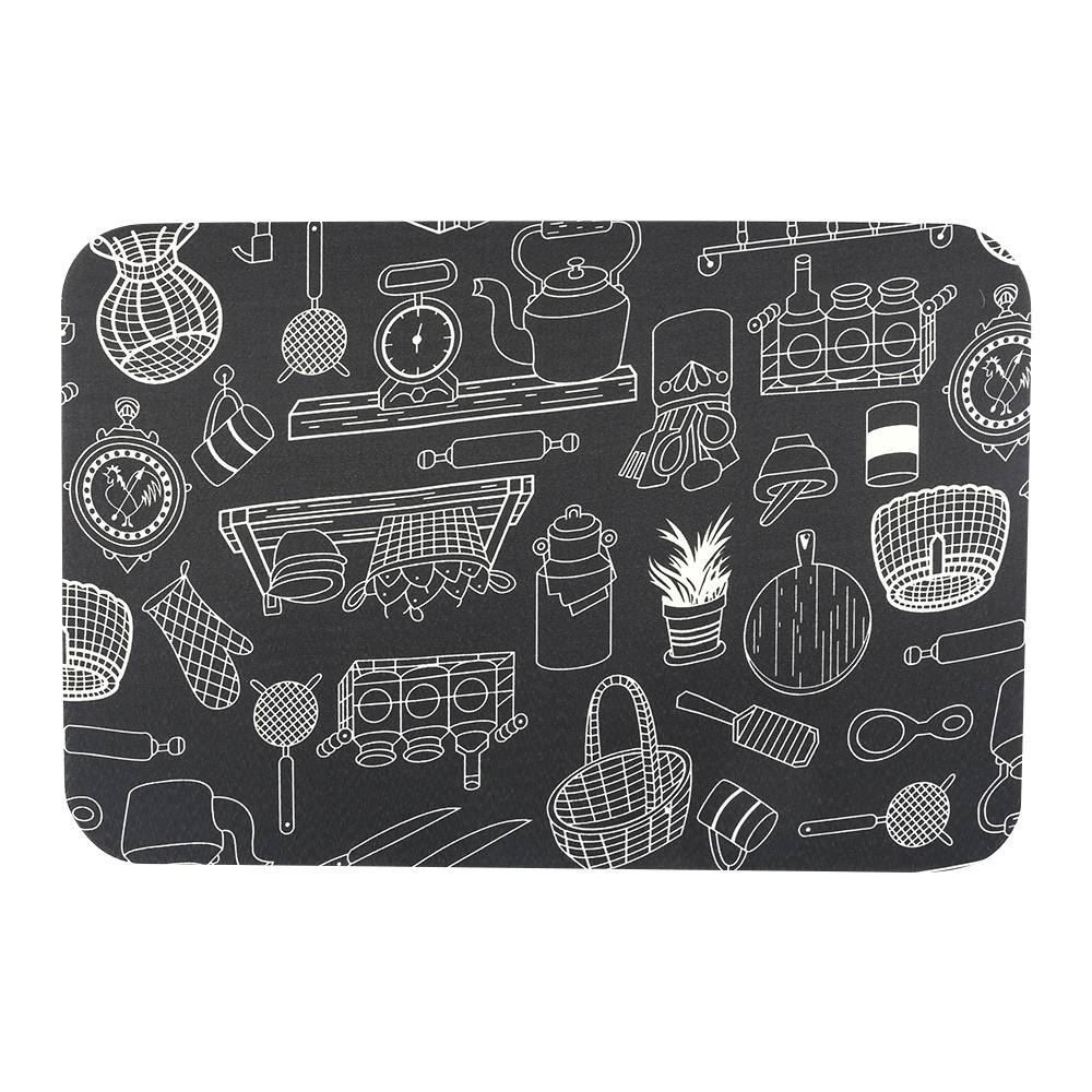 Tapete Para Sala Tecil 40X60 Cm Havan - Giz Preto