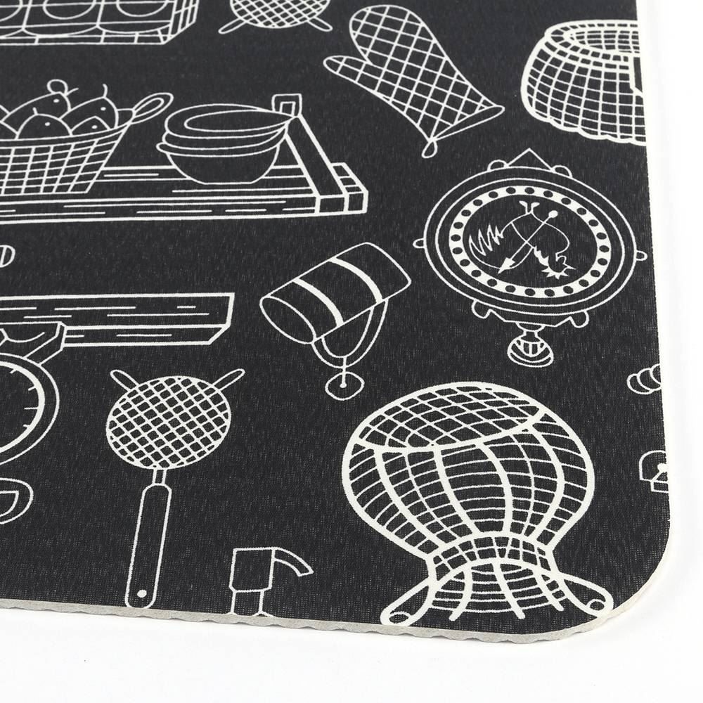 Tapete Para Sala Tecil 40X60 Cm Havan - Giz Preto