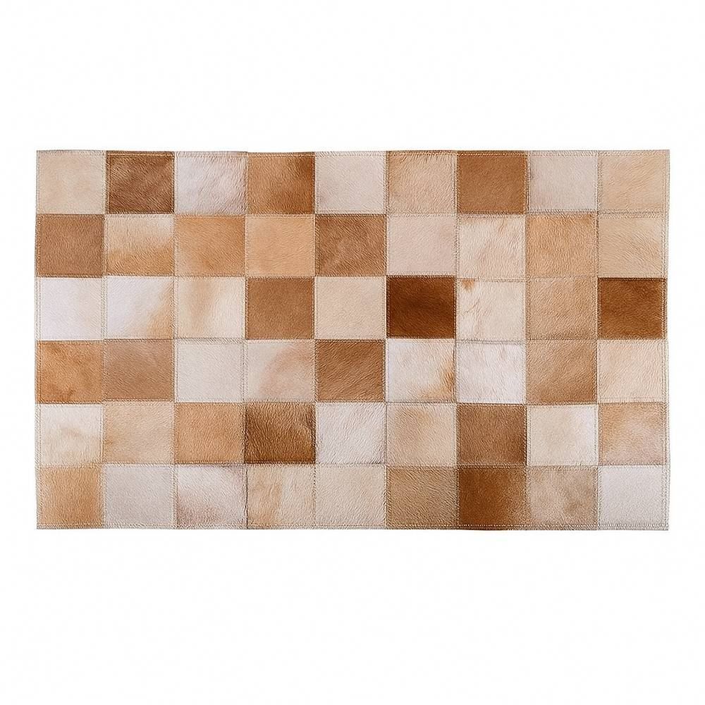 Tapete Texas 100% Couro Quarto E Sala 60X90 Cm Havan Casa - Bege
