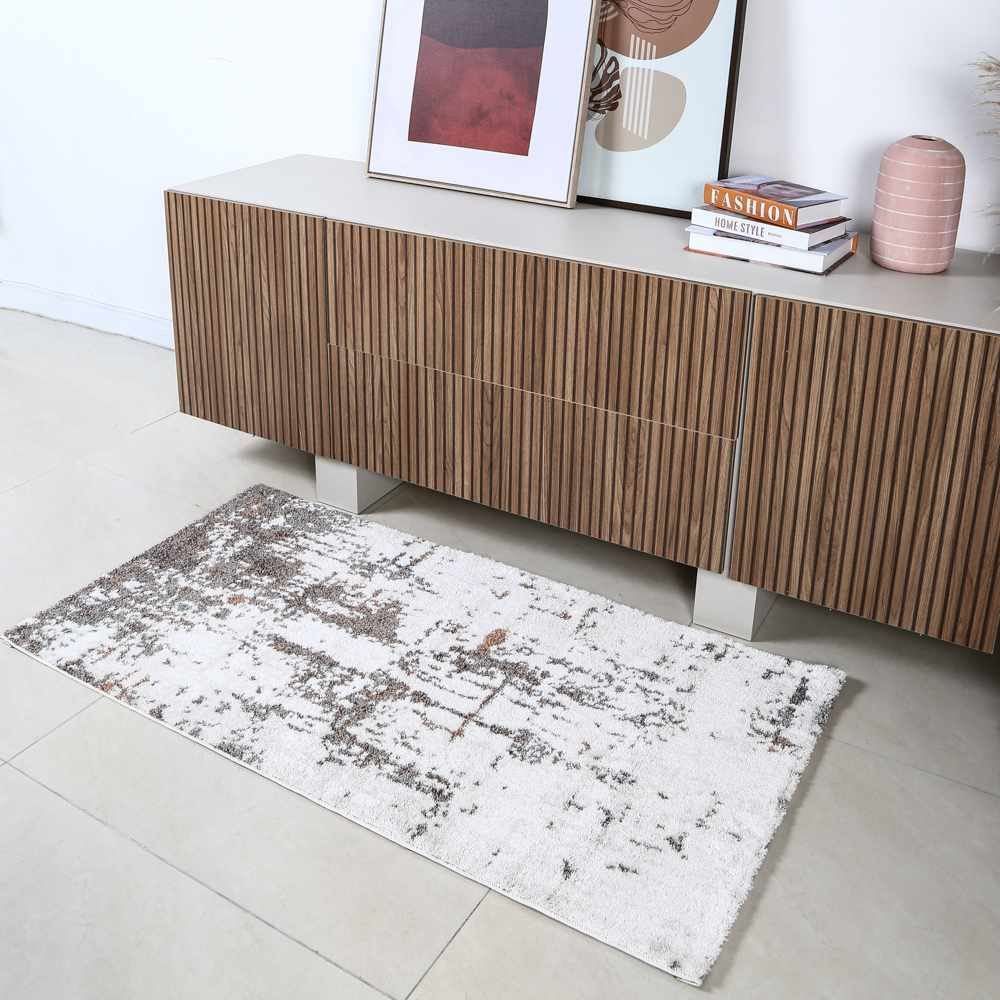 Tapete Tokyo 0,80X1,50 Havan Casa - Bege Cinza