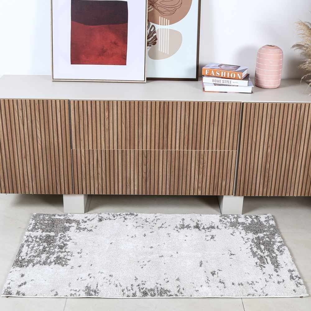 Tapete Tokyo 0,80X1,50 Havan Casa - Bege e Cinza