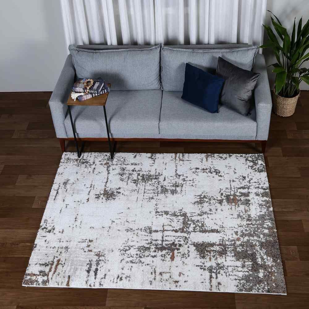 Tapete Para Sala Tokyo 1,40X2,00 M Havan Casa - Bege e Cinza