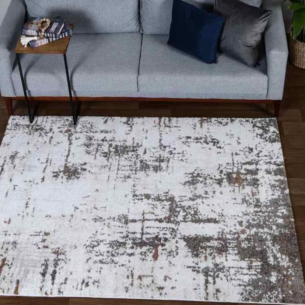 Tapete Para Sala Tokyo 2,40X3,00 M Havan Casa - Cinza Com Bege