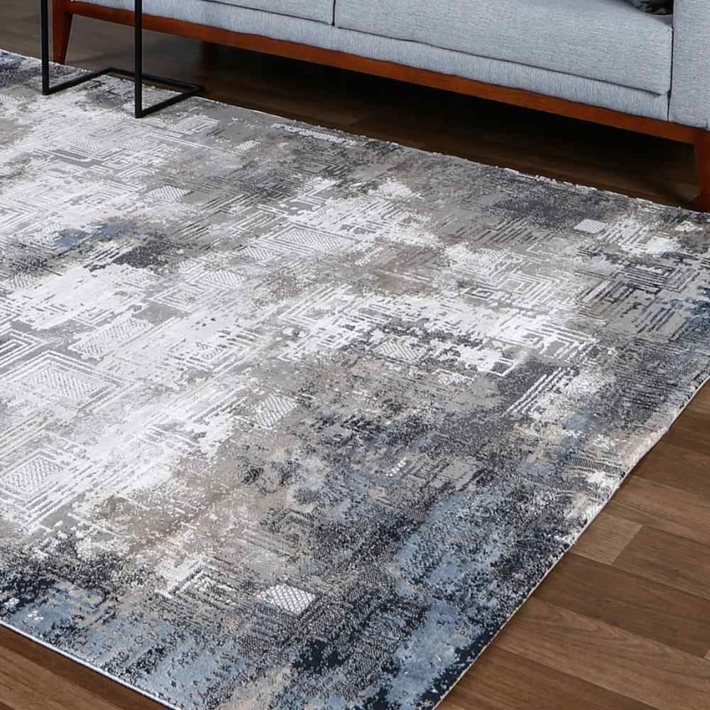 Tapete Para Sala Toscana 2,00X2,50 Metros Havan Casa - Marinho e Cinza