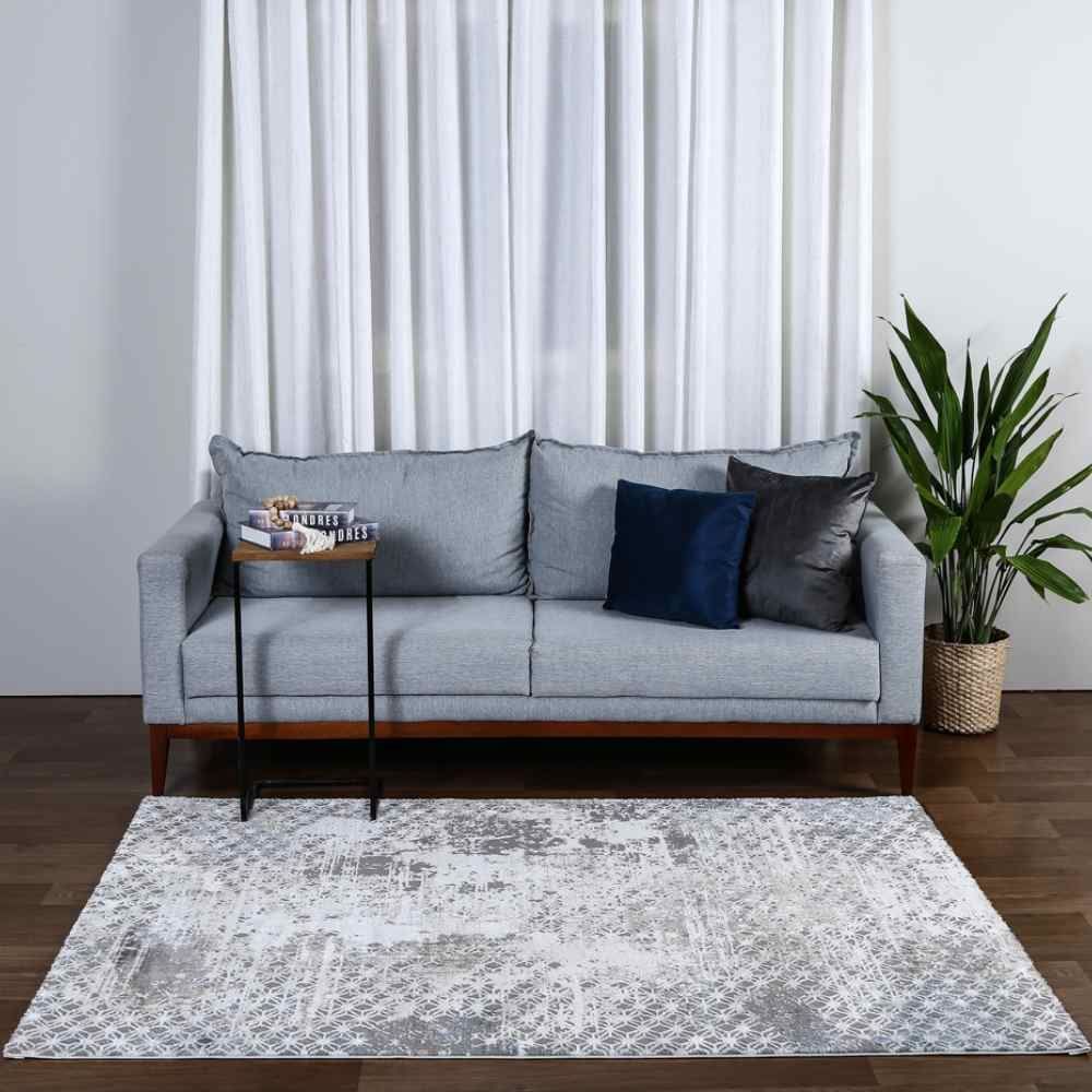 Tapete Para Sala Toscana 2,50X3,00 M Havan Casa - Marinho Cinza 32B