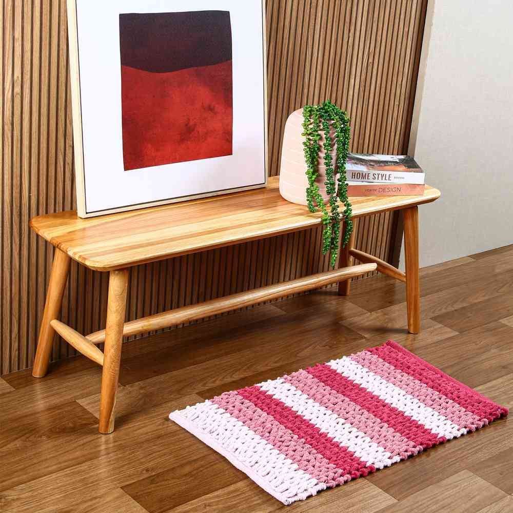Tapete Para Banheiro Tresse 45X75 Cm Havan - Rose