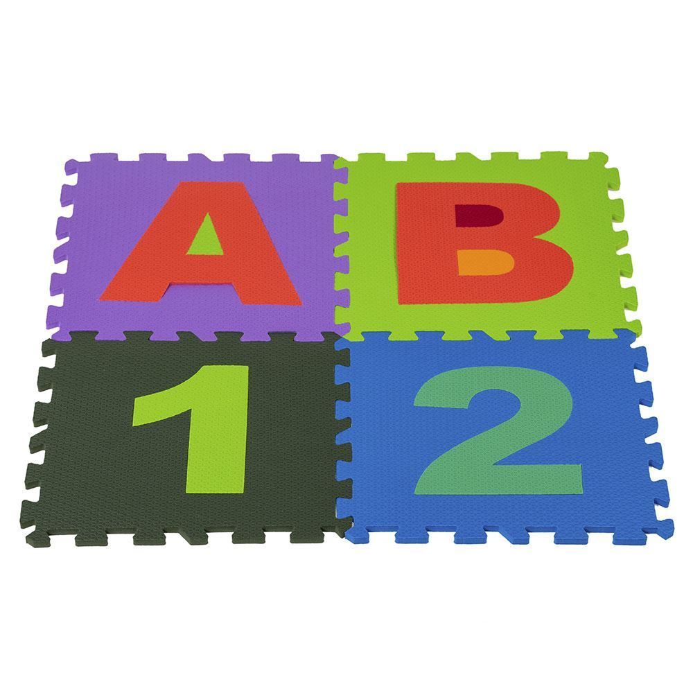 Tapete Em E.V.A Alfanumérico Com 36 Peças Milly Toy's - TP012