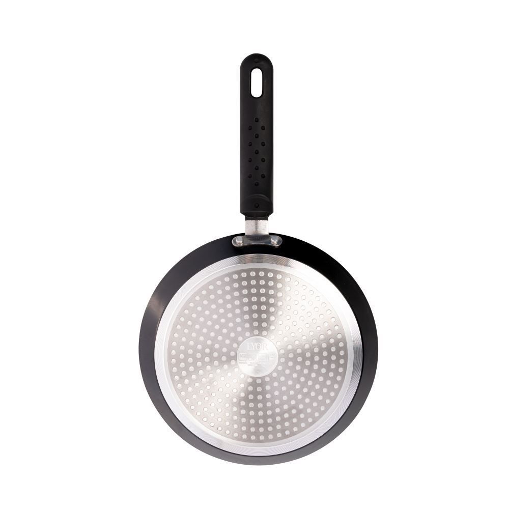 Tapioqueira Alumínio Com Revestimento Cerâmico De Indução Lyor 600Ml - Preto e Vermelho