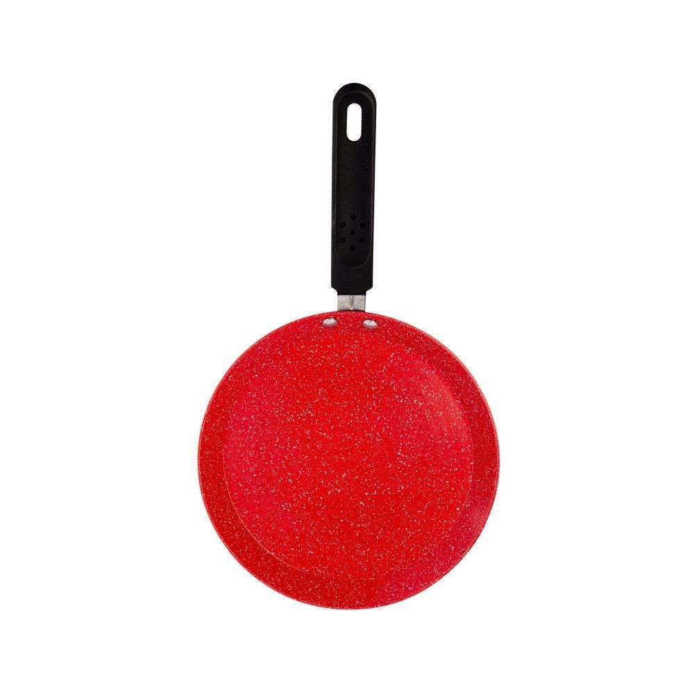 Tapioqueira Alumínio Com Revestimento Cerâmico De Indução Lyor 600Ml - Preto e Vermelho