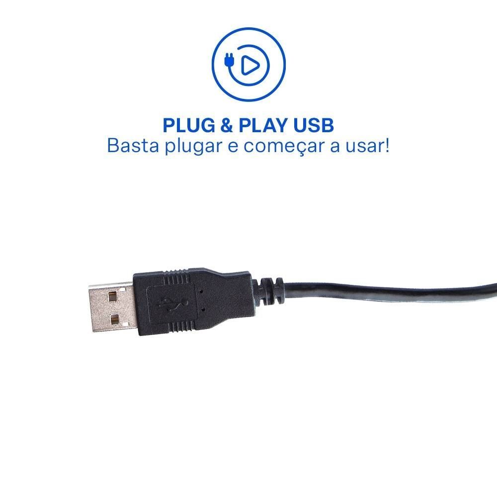 Teclado Básico Slim Tc193 Laser Usb Multi - Preto