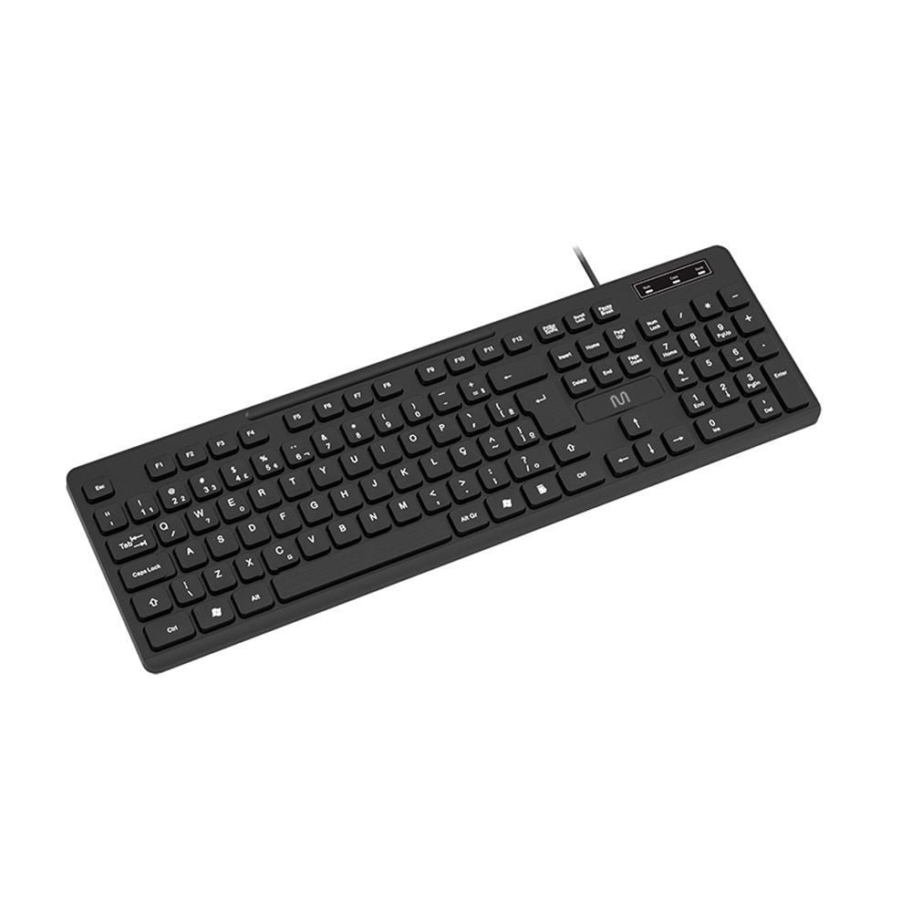 Teclado Com Fio Multilaser Soft Silence Tc144 - Preto