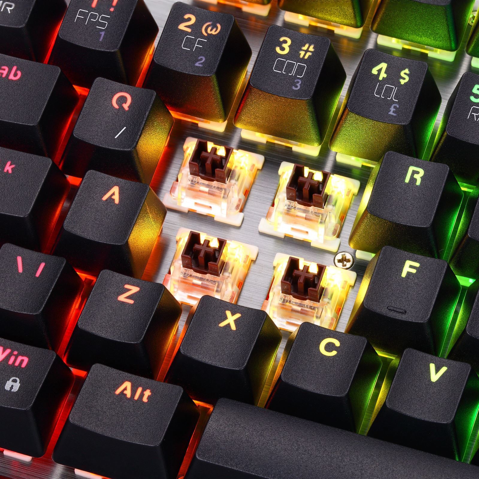 Teclado Gamer Mecânico Iluminação Rgb Philco - PKB92