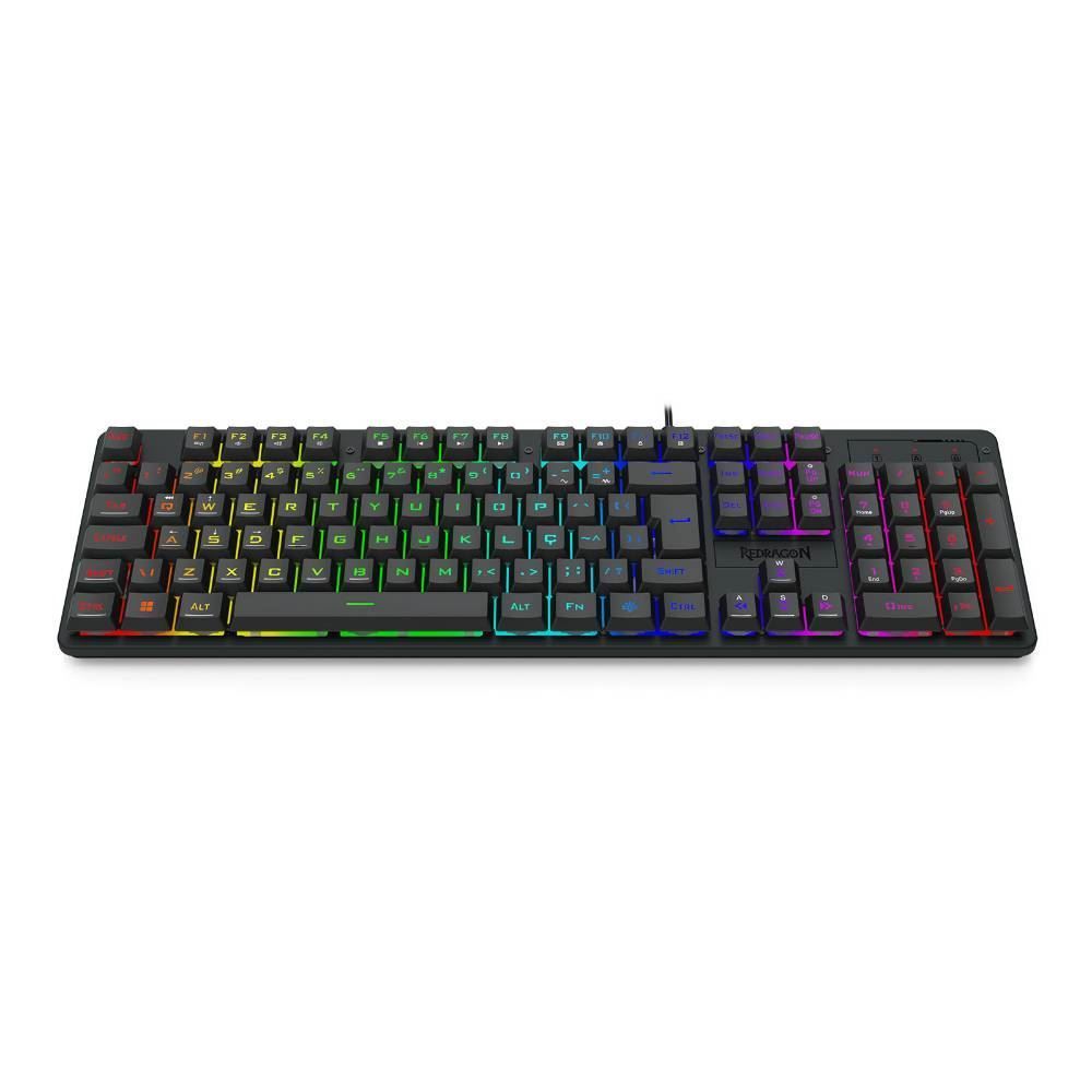 Teclado Gamer Redragon Netherbane Membrana - Preto