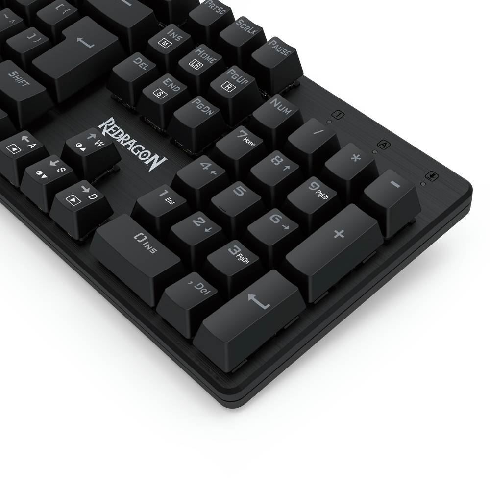 Teclado Mecânico Gamer Redragon Valheim Rainbow - Preto