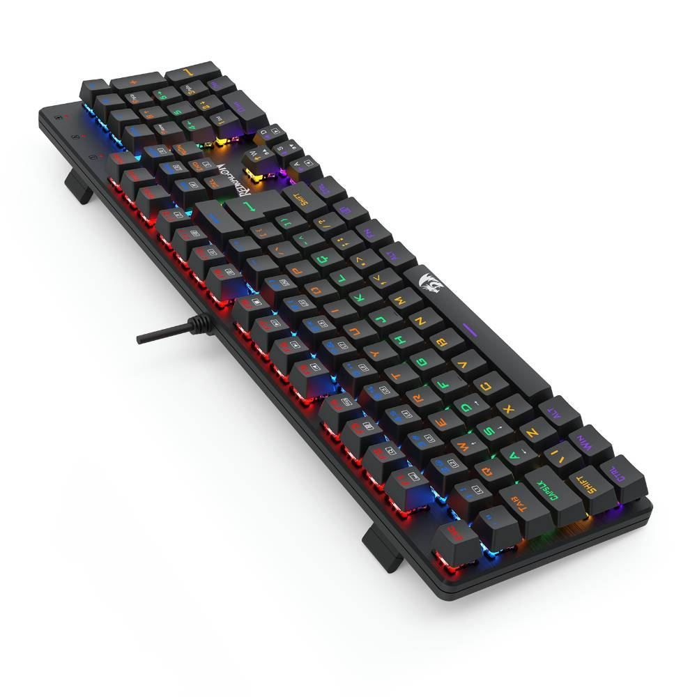 Teclado Mecânico Gamer Redragon Valheim Rainbow - Preto