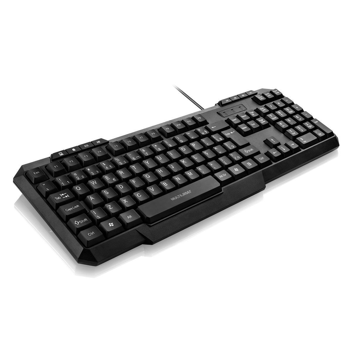 Teclado Multimídia Slim Usb Tc206 Multilaser - Preto