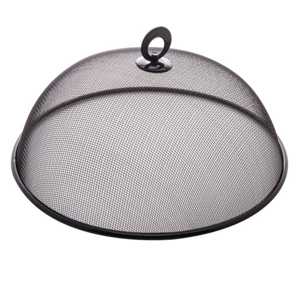 Tela Protetora De Alimentos Redonda 35Cm Lyor - Preta