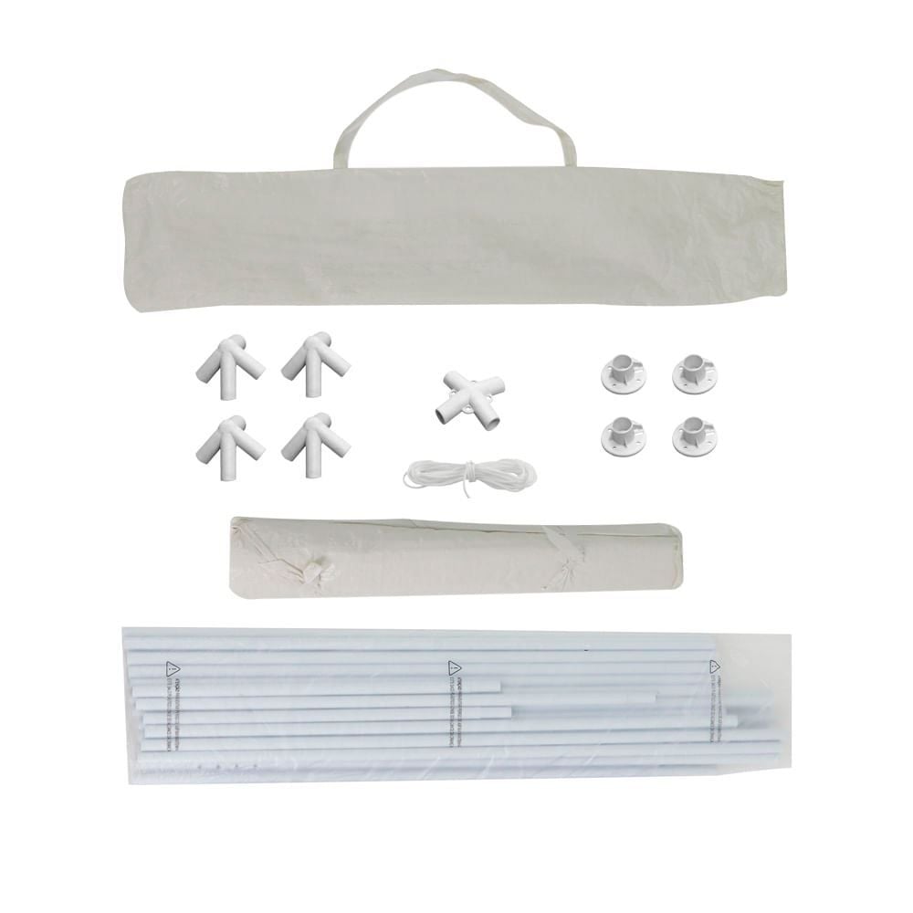 Tenda Gazebo Tubular 3X3 Metros Bel Fix - Branco