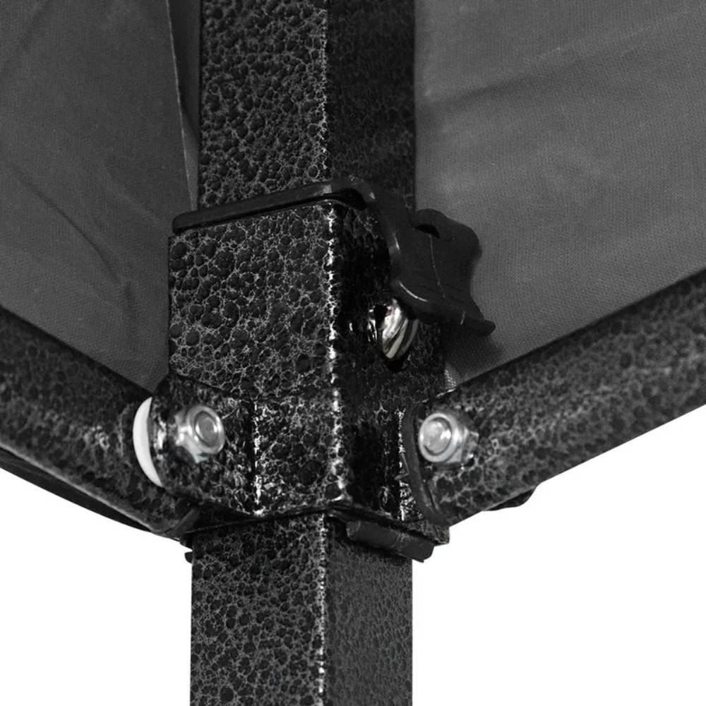 Tenda Gazebo Dobrável Pagoda 3X3 Metros Oxford Bel Fix - Preto
