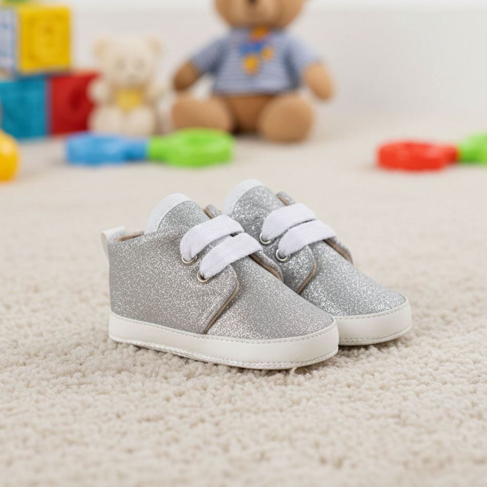 Tênis Bebê Menina Com Glitter 0 a 8 Meses Yoyo Baby